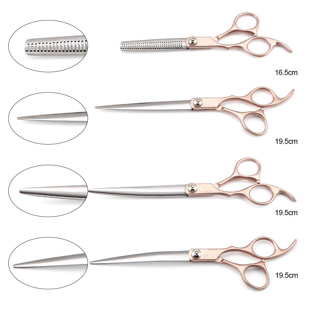 Amazon | ぺット用 猫 犬 髪切り Acouto 4つはさみ ペットグルーミング